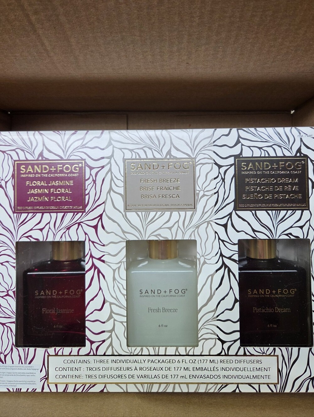 Sand&Fog Reed Diffusers Package Of 3 New!